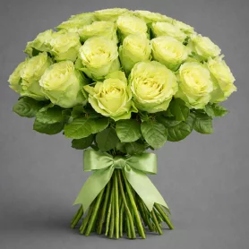 Букет из зеленых роз